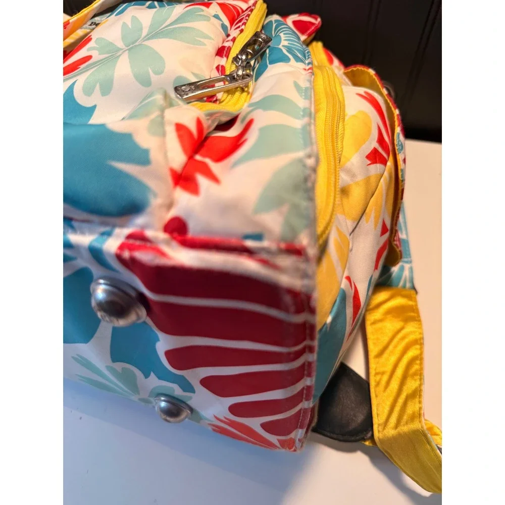 Ju-Ju-Be Be Prepared Diaper Bag Drip Drops Floral Multi-Color Large Travel Tote